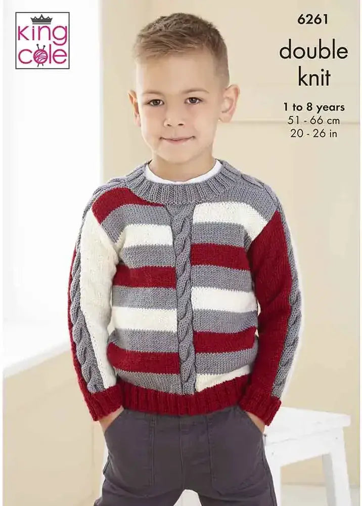 King Cole Orchard DK Sweater Pattern 6261