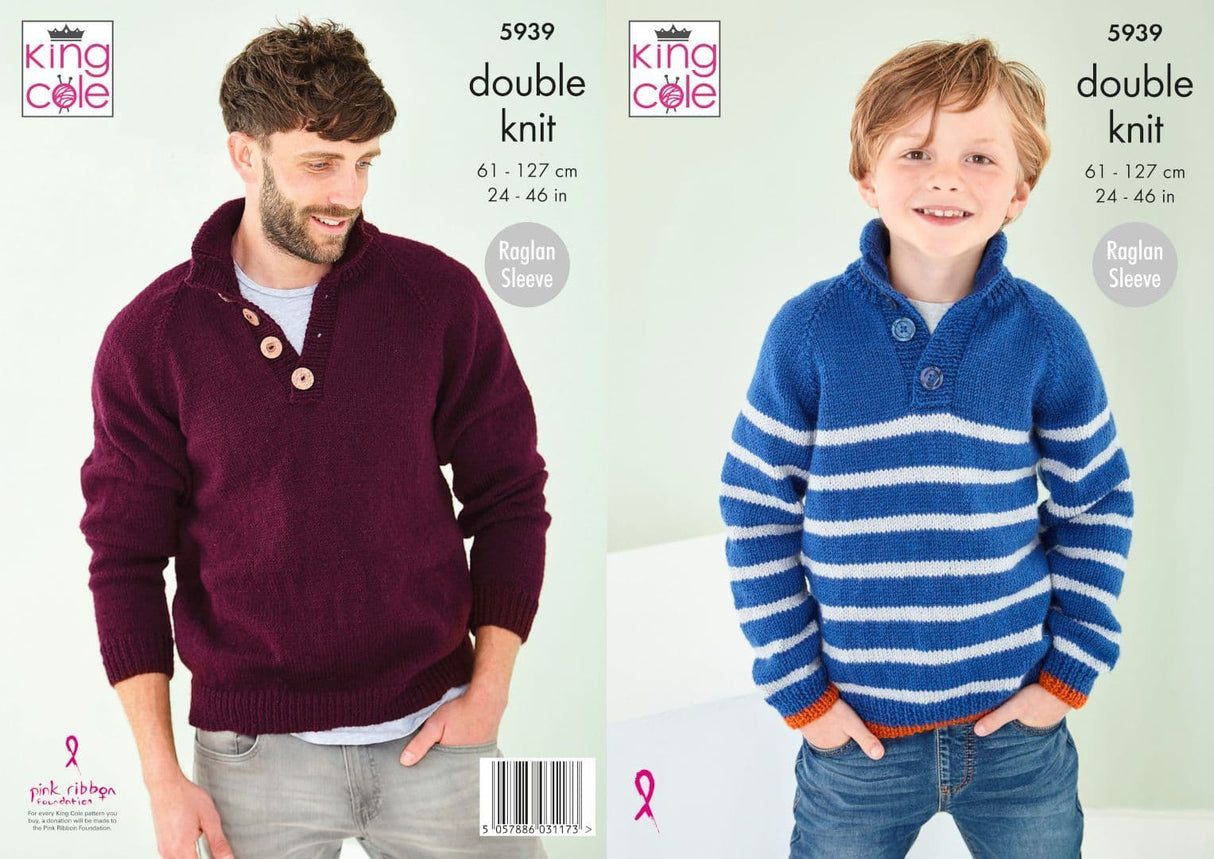 King Cole Pricewise DK Jumper Pattern 5939