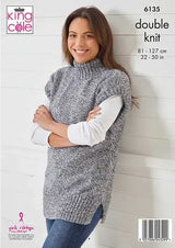 King Cole Pricewise Twirly DK Waistcoat & Tunic Pattern 6135