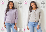 King Cole Simply Denim DK Cardigan & Sweater Pattern 6157