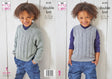 King Cole Simply Denim DK Sweater & Slipover Pattern 6155