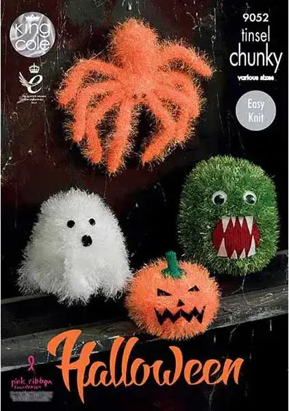 King Cole Tinsel Chunky & Dollymix DK Halloween Monsters Pattern 9052