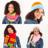 King Cole Toastie Super Chunky Snood, Hat & Scarf Pattern 6232