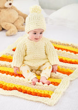 King Cole Toastie Super Chunky Sweater, Hat & Sleep Bag Pattern 6229