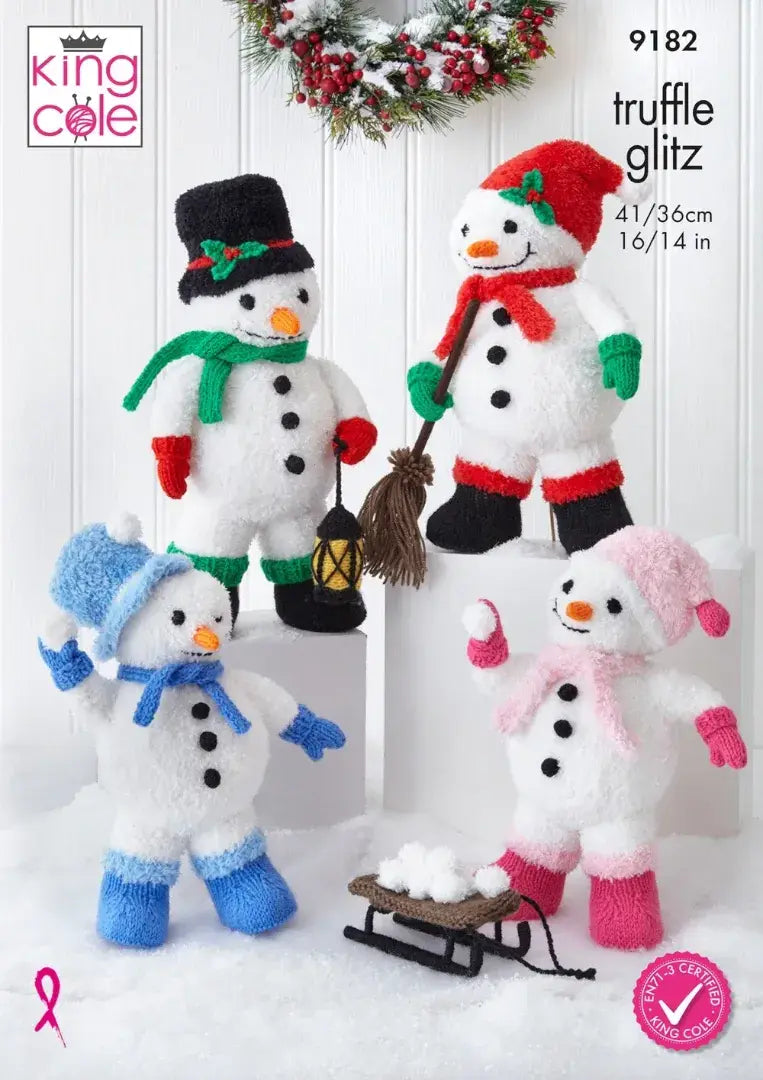 King Cole Truffle Glitz DK Snowmen Pattern 9182