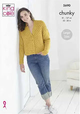 King Cole Ultra-Soft Cardigans Pattern 5690