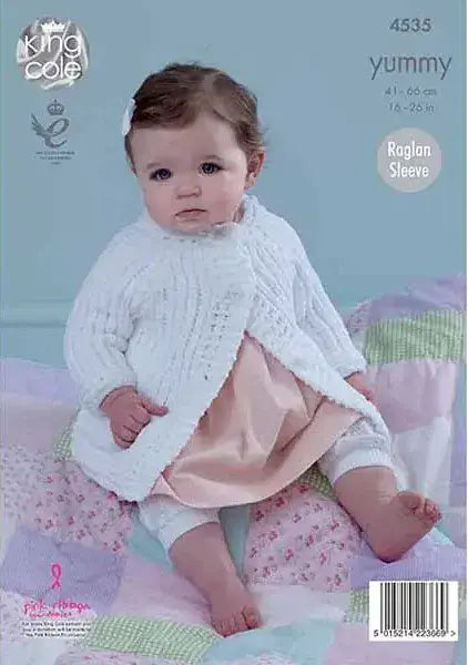 King Cole Yummy Chunky Jackets Pattern 4535