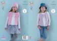 King Cole Yummy Waistcoat, Cardigan & Hat Pattern 4536