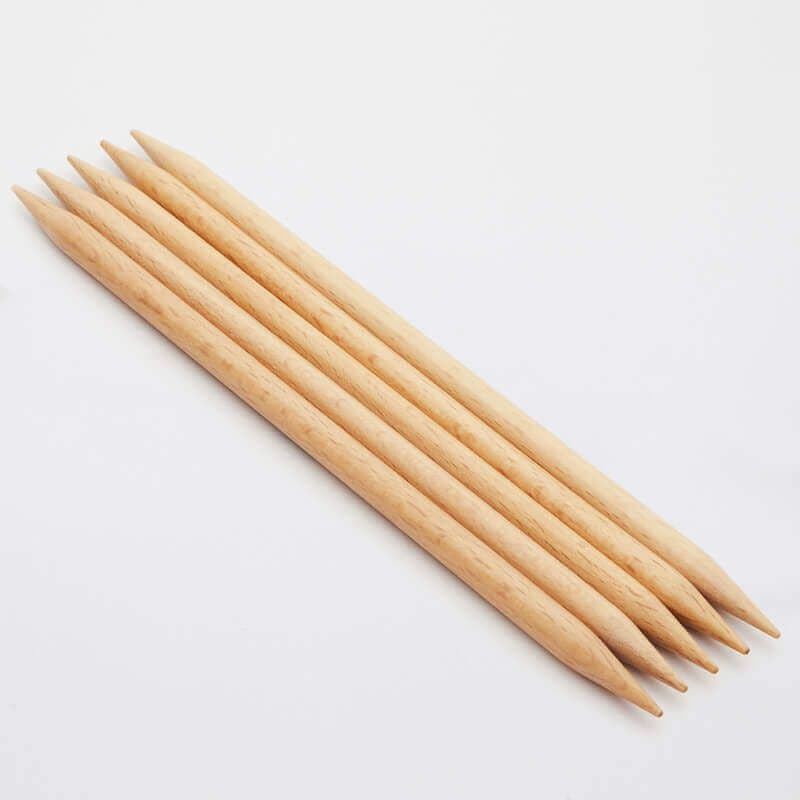 KnitPro Basix Birch Double Pointed Needles - 20cm Set of 5