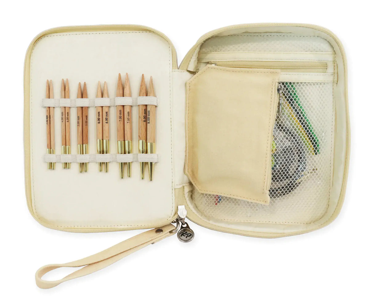 KnitPro Basix Birch Interchangeable Circular Needle Starter Set