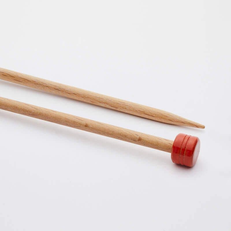 Knitpro Basix Birch Single Point Knitting Needles - 30cm