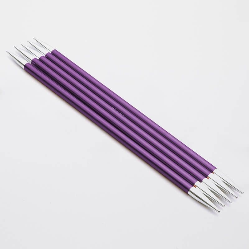 KnitPro Zing Double Pointed Needles - 15cm Set of 5