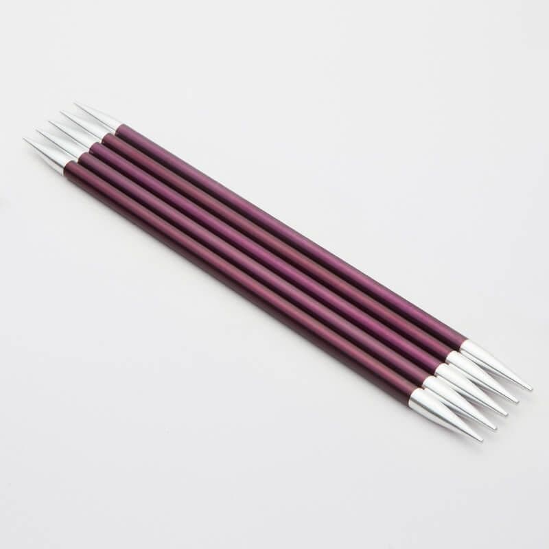 KnitPro Zing Double Pointed Needles - 15cm Set of 5