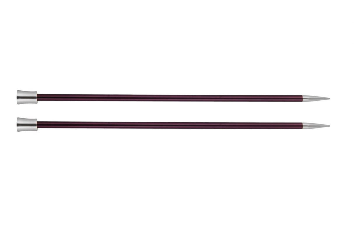 KnitPro Zing Single Point Knitting Needles - 25cm