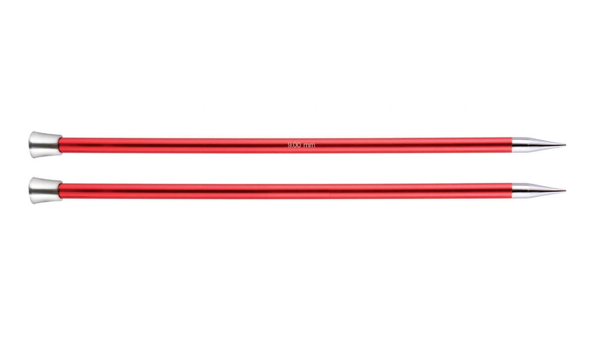 KnitPro Zing Single Point Knitting Needles - 25cm