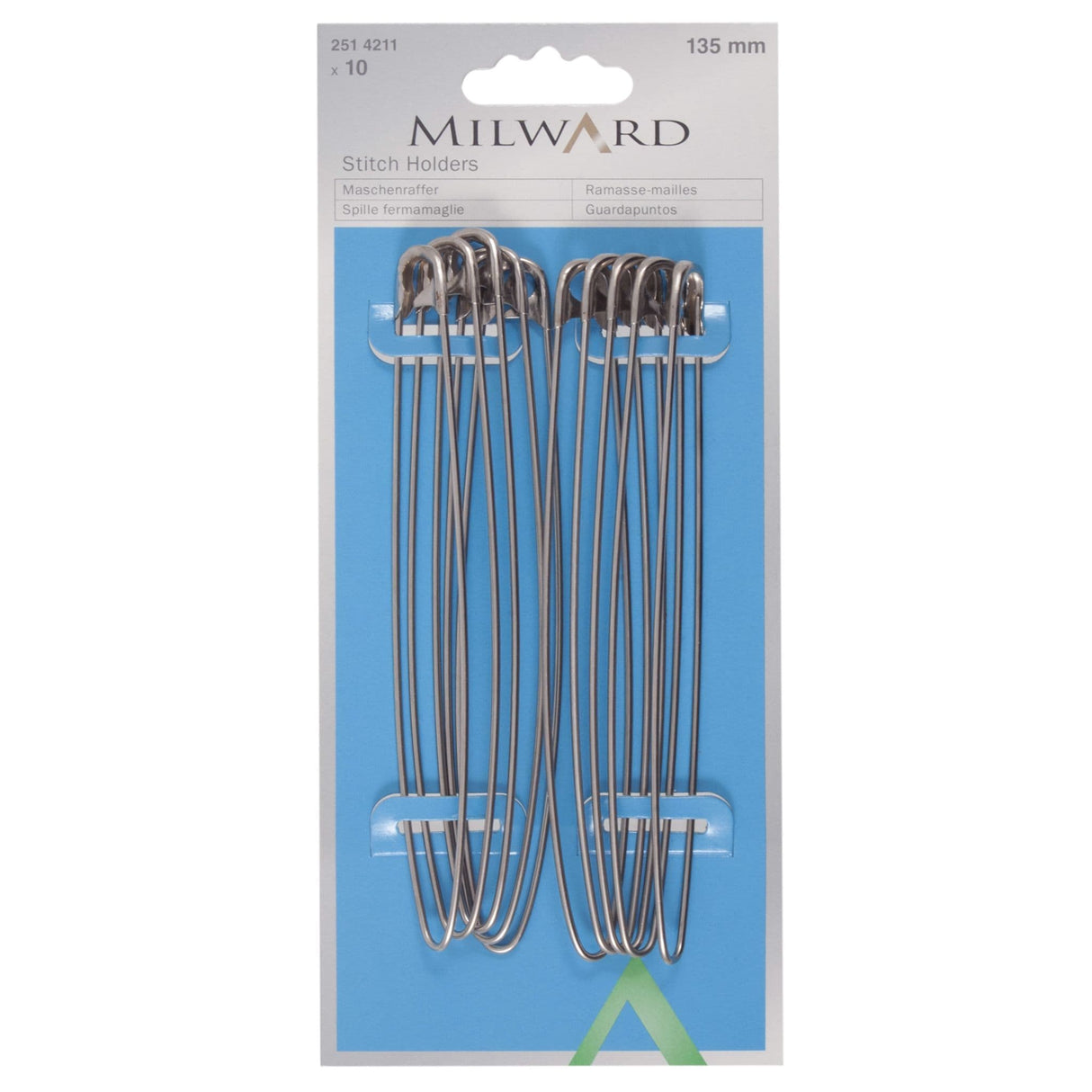 Milward Stitch Holders - 135mm 10 Pieces