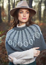 Rowan Alpaca Soft DK Plume Poncho Pattern By Martin Storey