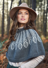 Rowan Alpaca Soft DK Plume Poncho Pattern By Martin Storey