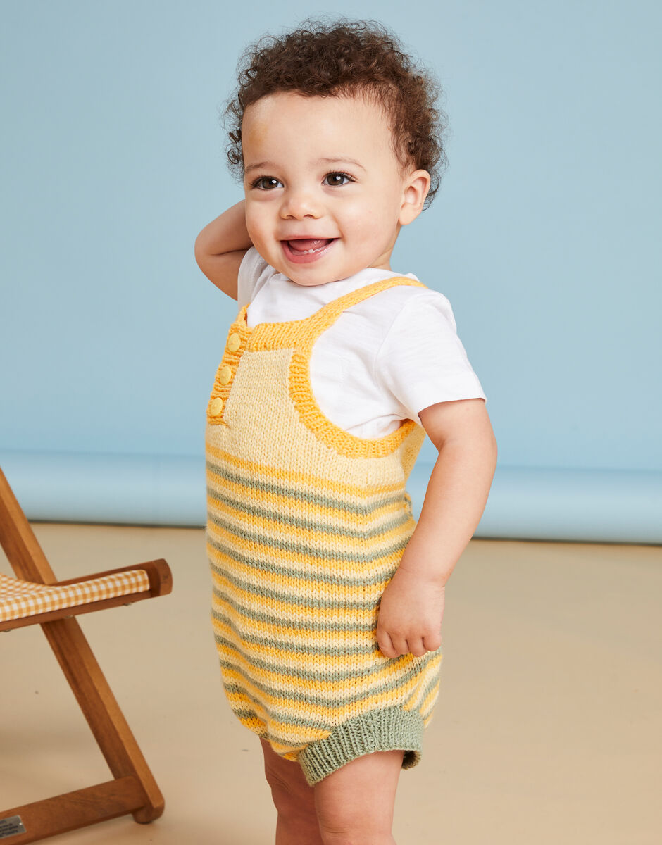 Sirdar Snuggly DK Sandcastle Romper Pattern 5505