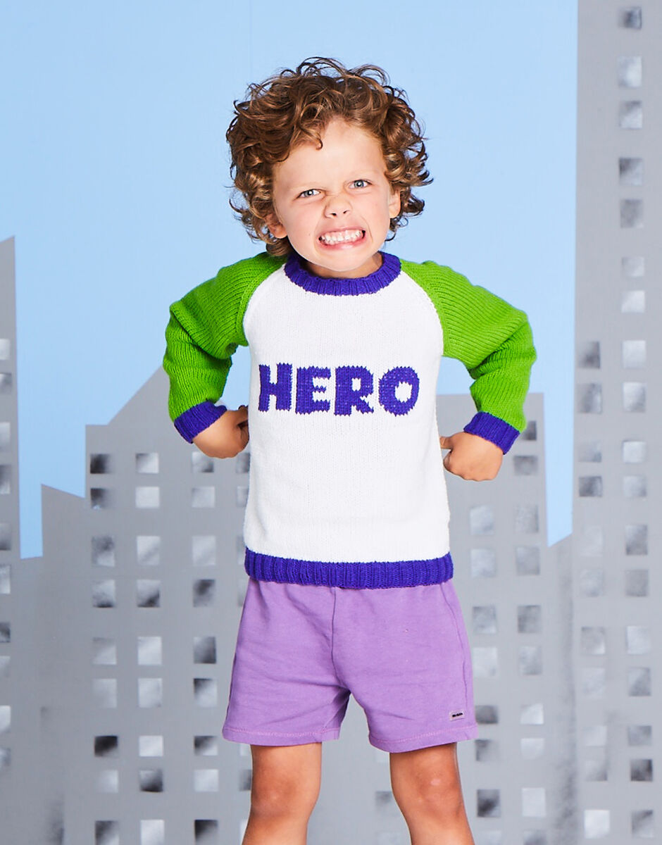 Sirdar Replay DK Superhero Sweater Pattern 2612