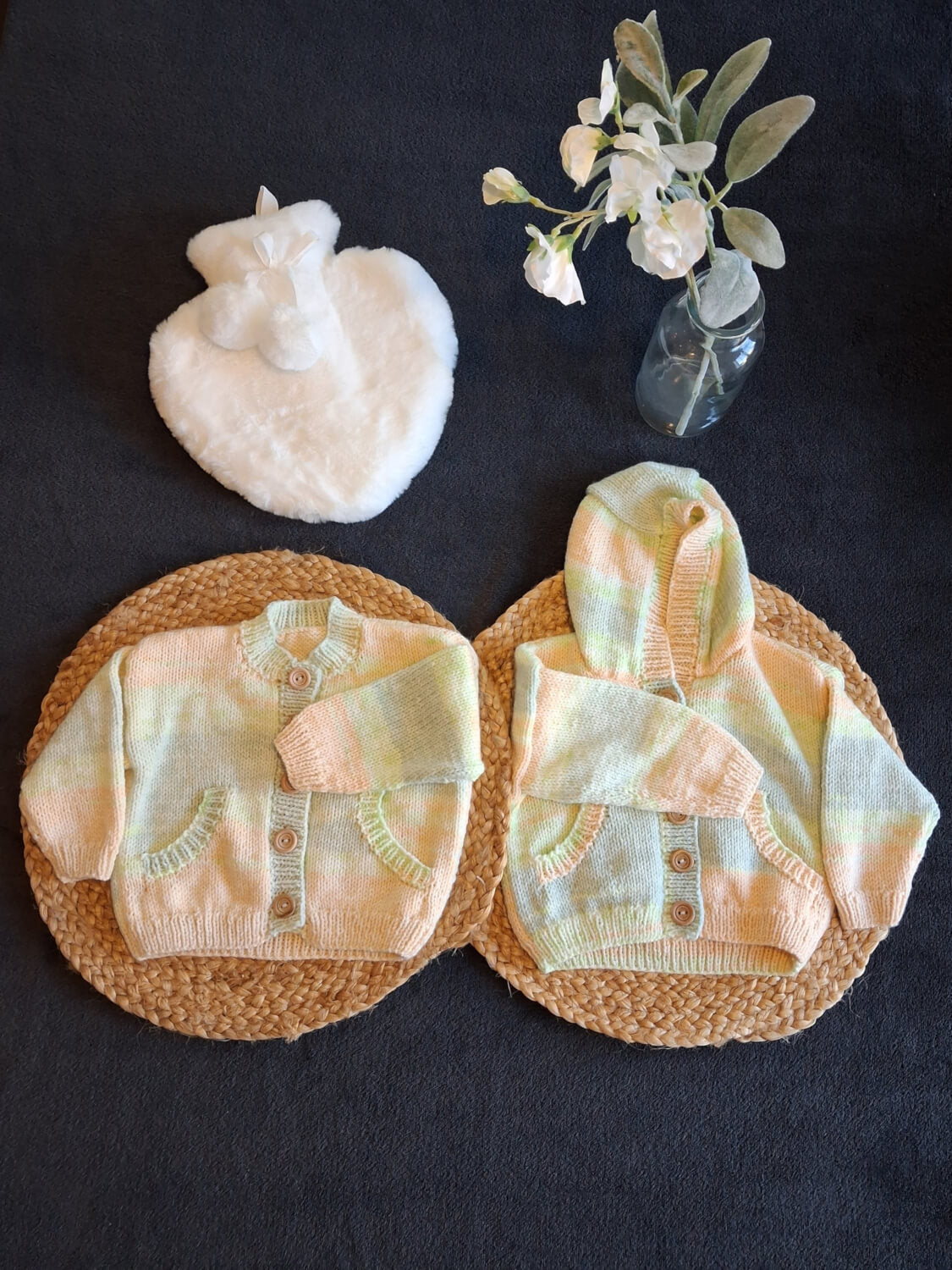 Woolcraft Jarol Baby Supersoft Swirl DK Cardigans Pattern WC3014