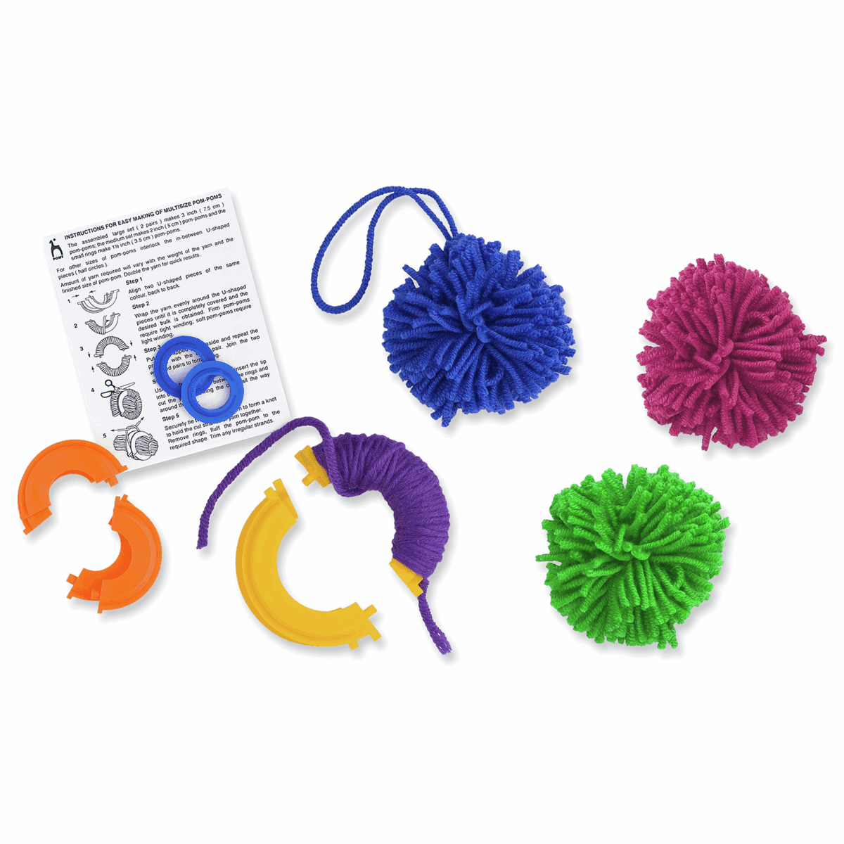 Pony Split Pom Pom Maker Set