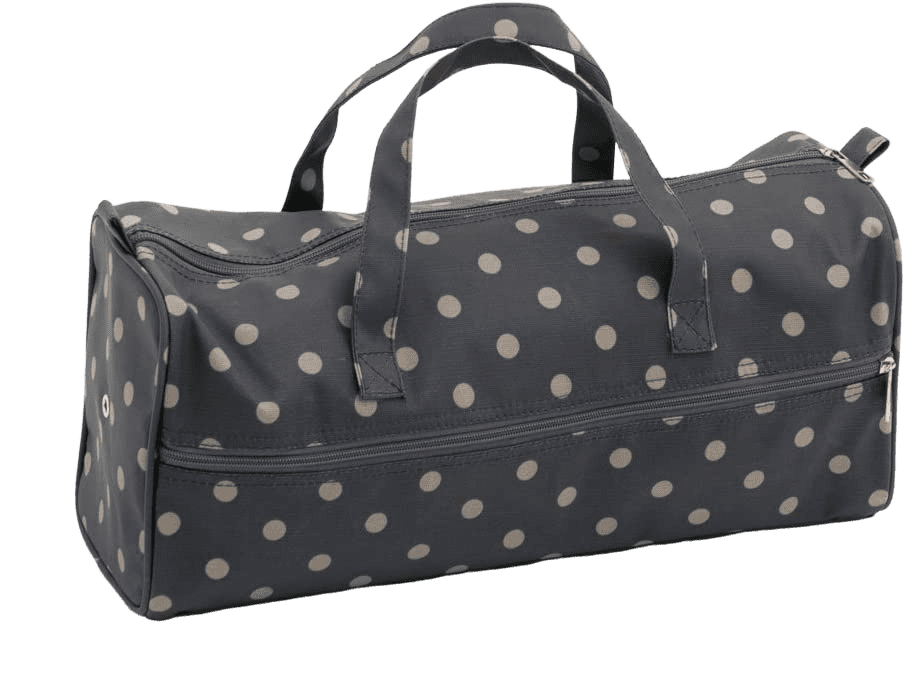 Regular Charcoal Polka Dot Holdall Littlewoolshop