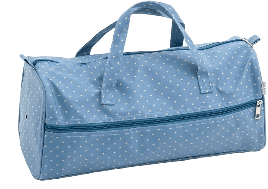 Regular Denim Blue Polka Dot Holdall