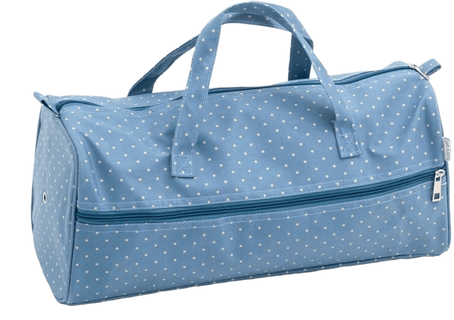 Regular Denim Blue Polka Dot Holdall