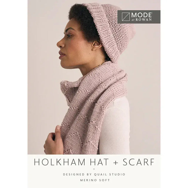 Rowan Mode Holkham Hat & Scarf Pattern by Quail Studio