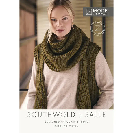 Rowan Mode Southwold & Salle Sleeveless Coat and Snood Pattern by Quail Studio