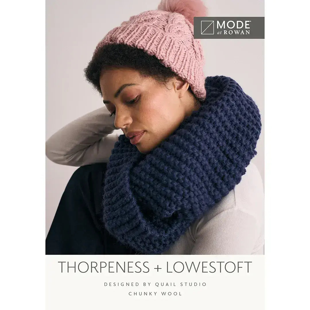 Rowan Mode Thorpeness & Lowestoft Hat and Snood Pattern by Quail Studio