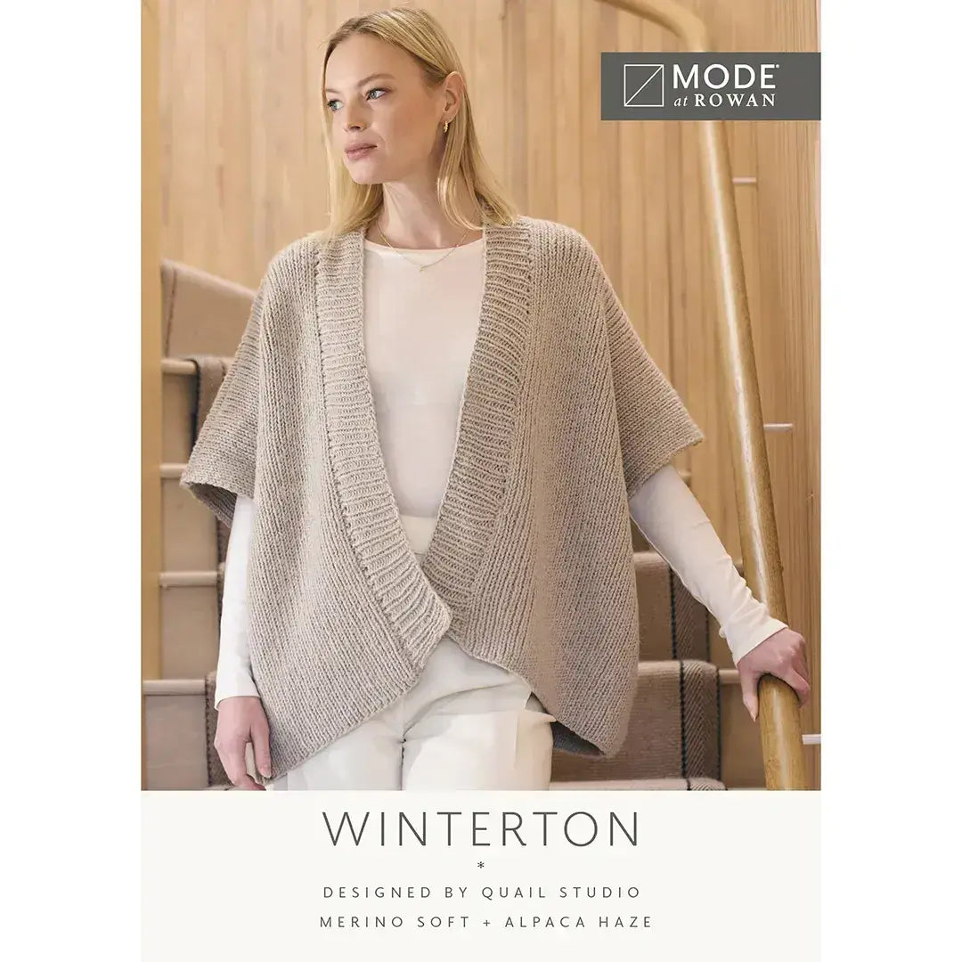 Rowan Mode Winterton Sleeveless Cardigan Pattern by Quail Studio