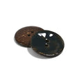 Set of 2 Coloured Coconut Buttons [W231] 23mm