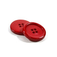 Set of 2 Large Dyed Round Buttons [P975] 34mm