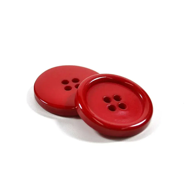 Set of 2 Large Dyed Round Buttons [P975] 34mm