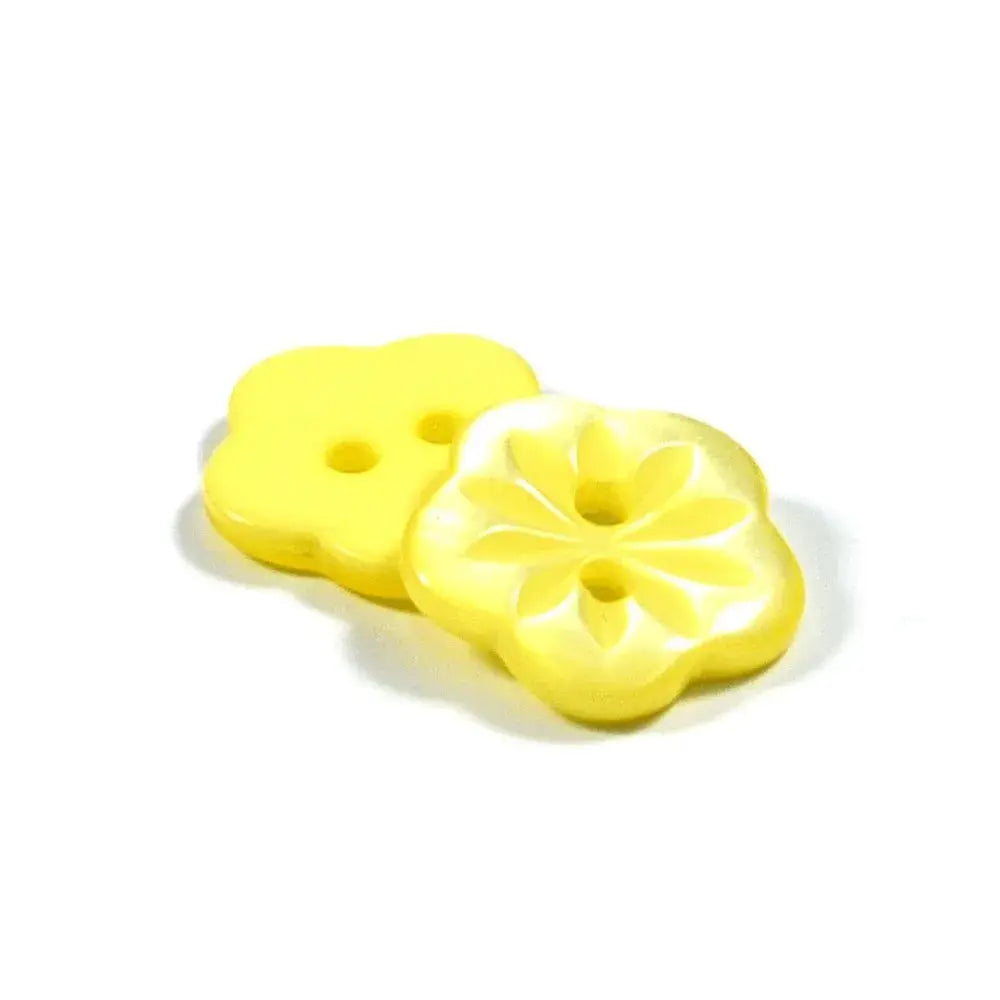 Set of 2 Petal Design Flower Buttons [P3] 18mm