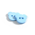 Set of 2 Teddy Bear Shaped Buttons [K301] 15mm