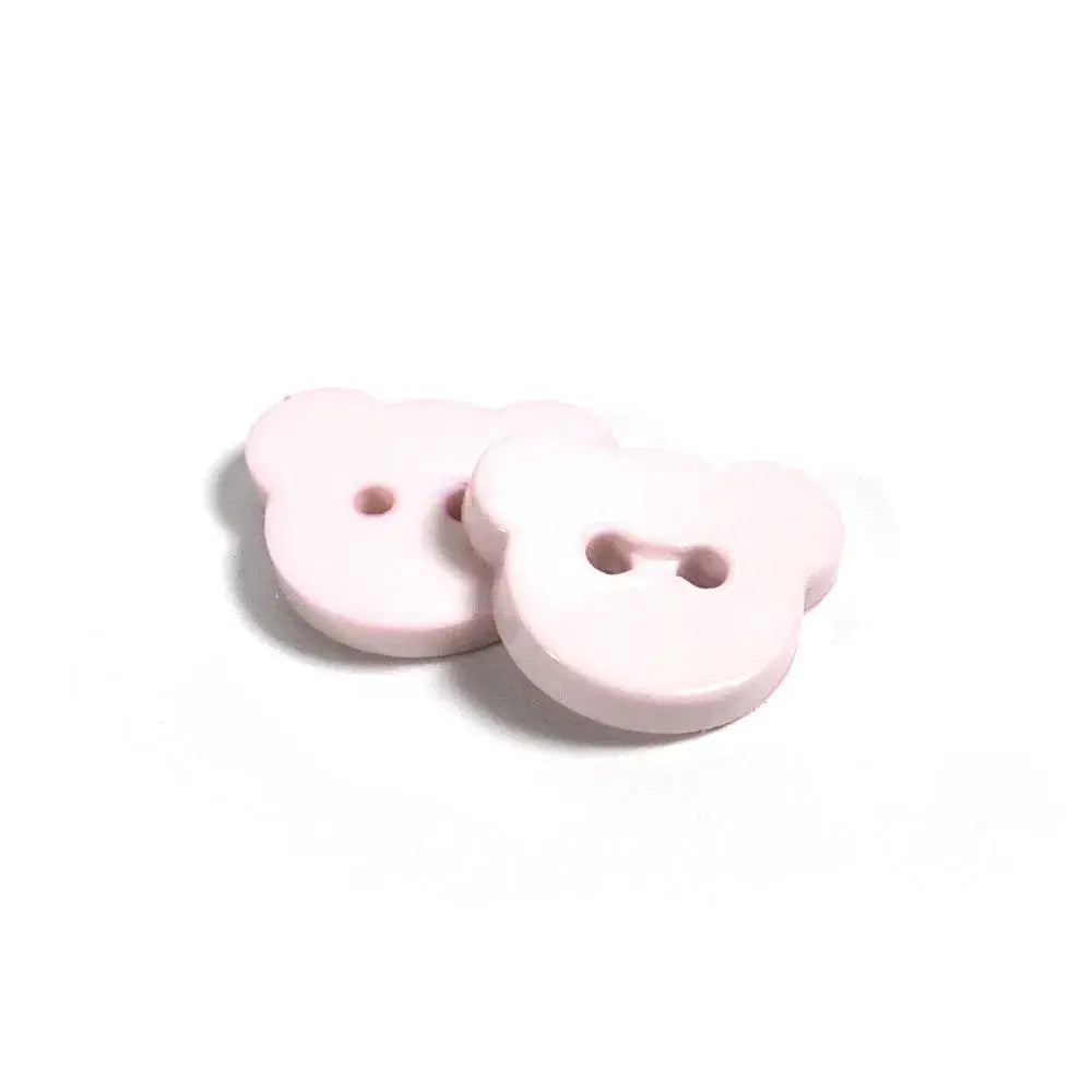 Set of 2 Teddy Bear Shaped Buttons [K301] 15mm