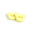 Set of 2 Teddy Bear Shaped Buttons [K301] 15mm