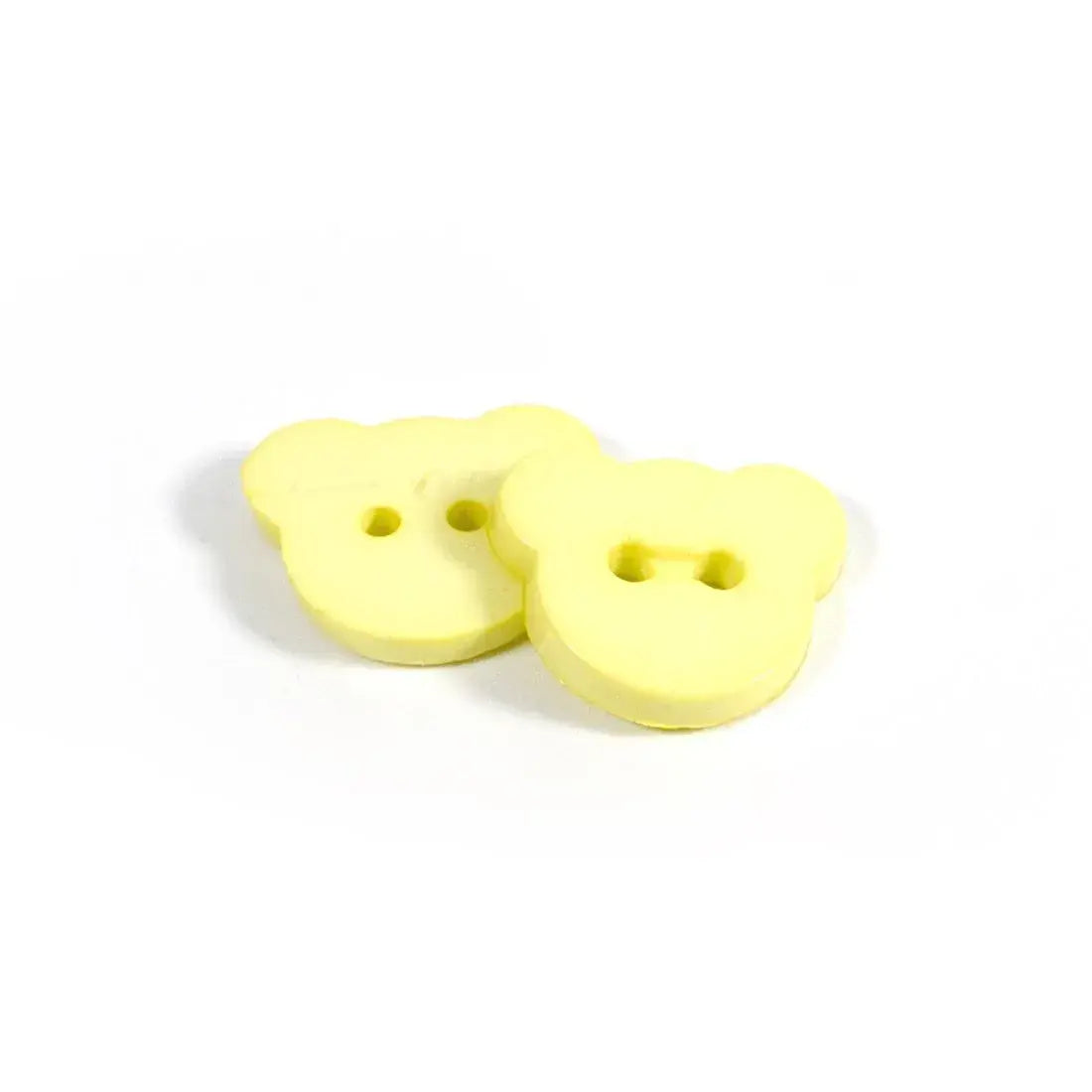 Set of 2 Teddy Bear Shaped Buttons [K301] 15mm