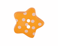 Set of 4 Polka Dot Star Buttons [K790] 18mm