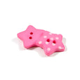 Set of 4 Polka Dot Star Buttons [K790] 18mm