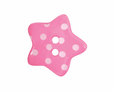 Set of 4 Polka Dot Star Buttons [K790] 18mm