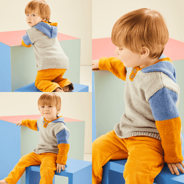 Sirdar Building Blocks Collection Hoodie Pattern 5489