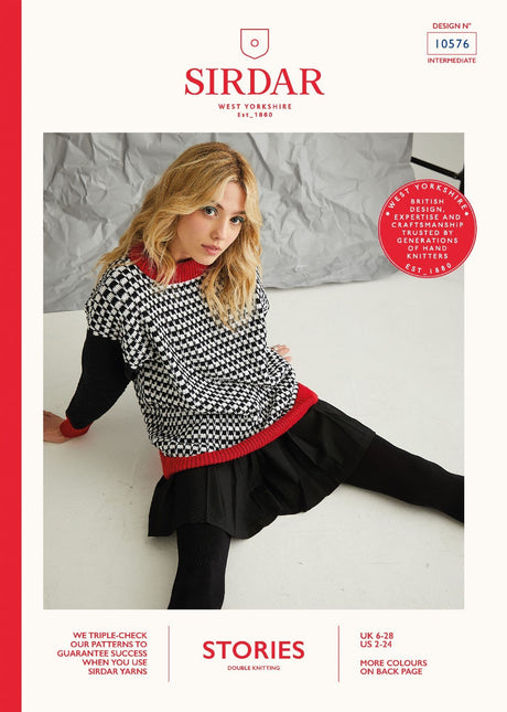 Sirdar Graffiti Collection Sweater Pattern 10576