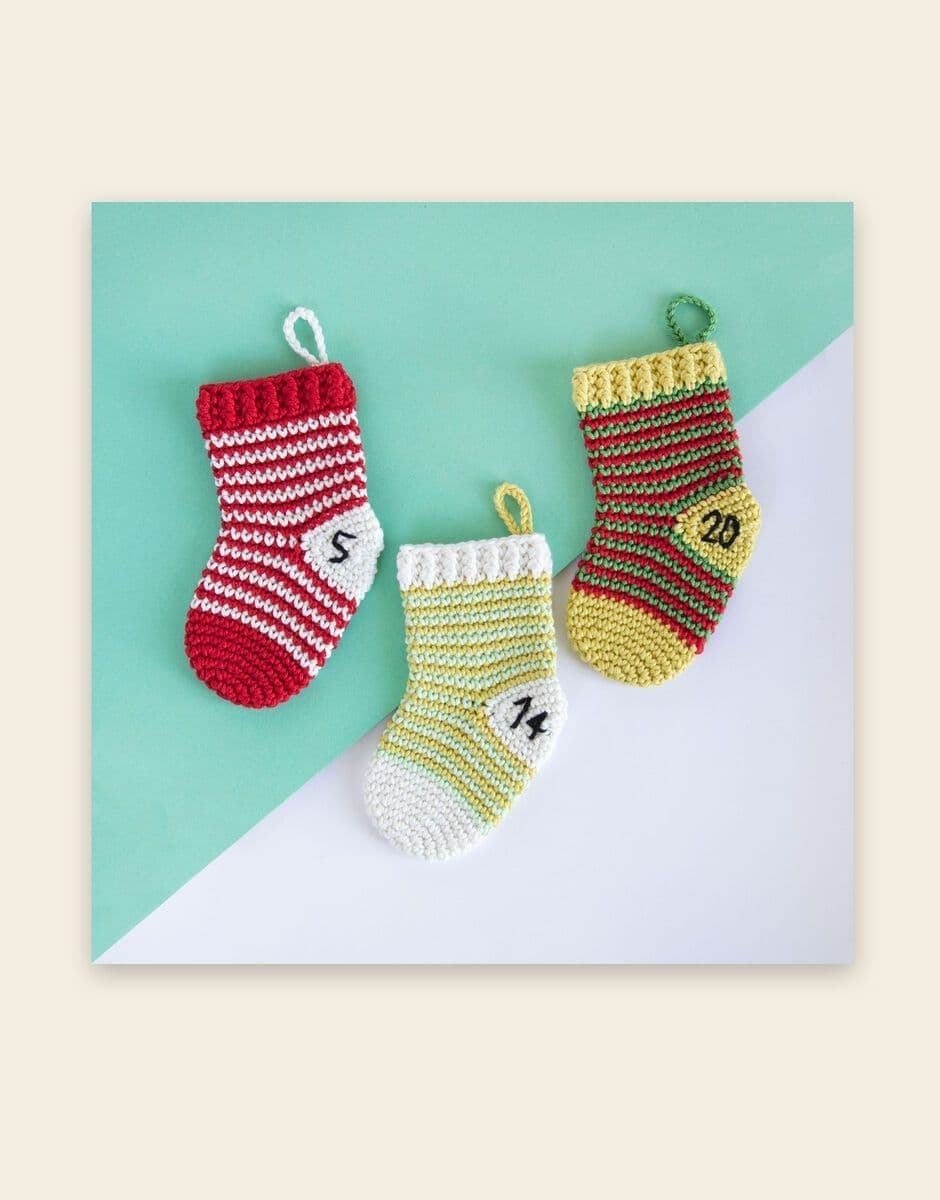 Sirdar Happy Cotton DK Stocking Advent Calendar - Crochet Along (CAL)