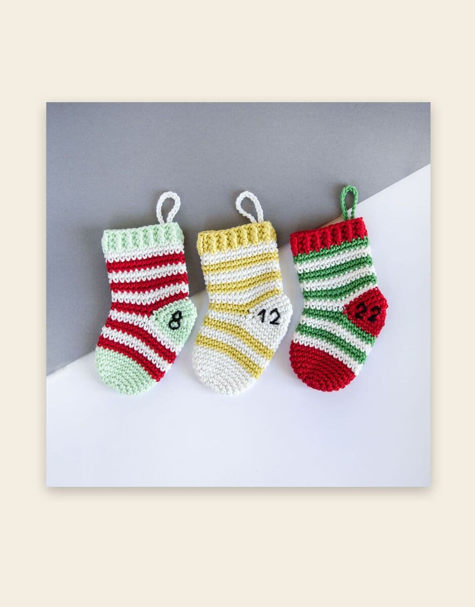 Sirdar Happy Cotton DK Stocking Advent Calendar - Crochet Along (CAL)