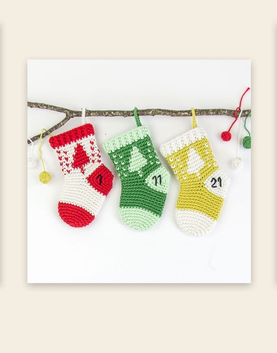 Sirdar Happy Cotton DK Stocking Advent Calendar - Crochet Along (CAL)