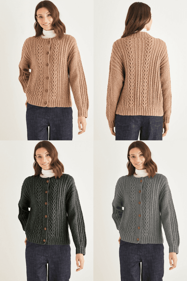 Sirdar Haworth Tweed DK Cardigan Pattern 10150